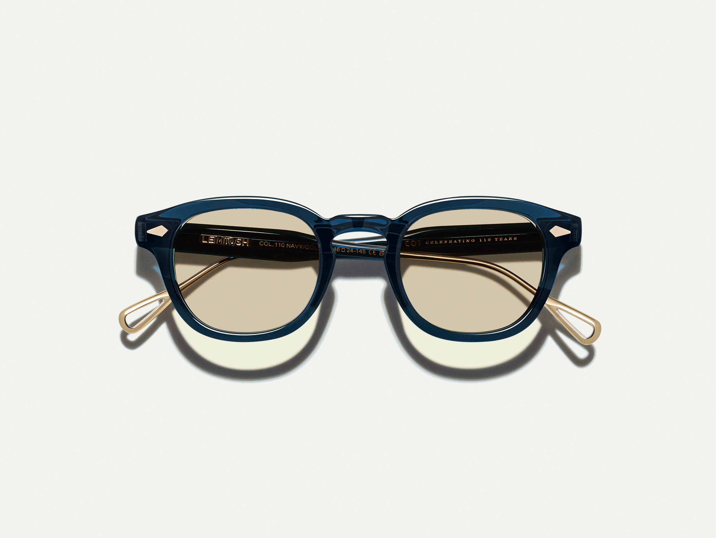 LEMTOSH-TT 110 NAVY/GOLD WITH BROWN+ | MOSCOT