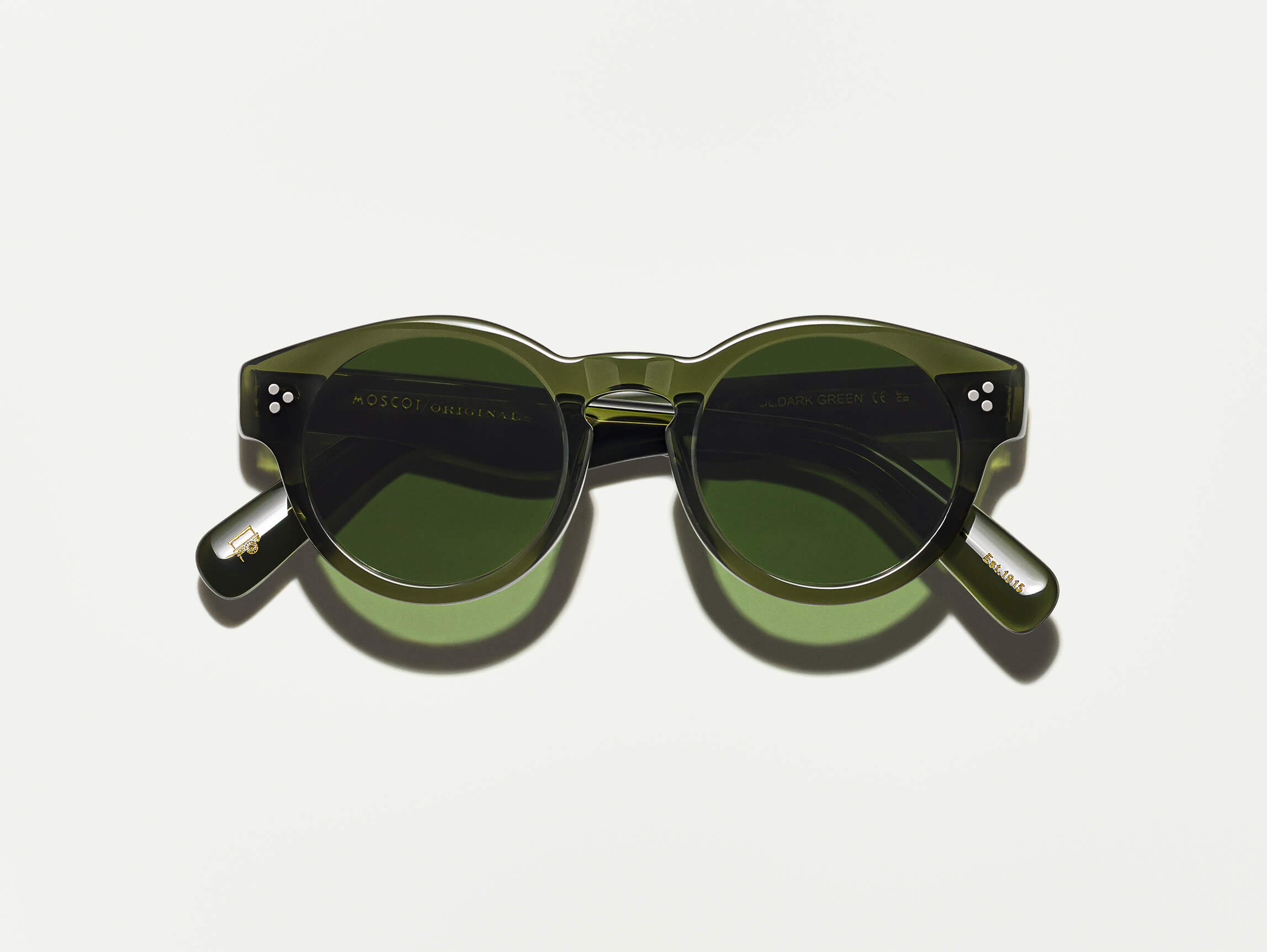 #color_dark green | The GRUNYA SUN in Dark Green with Calibar Green Glass Lenses