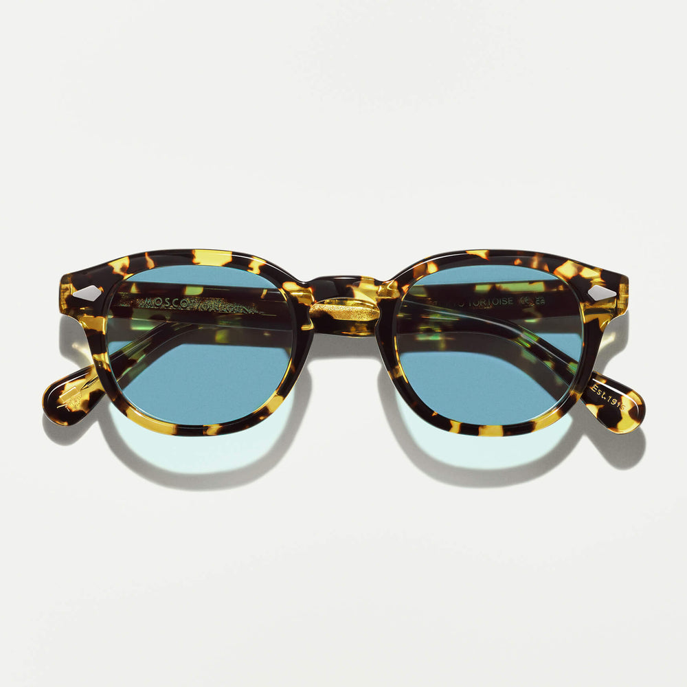 #color_tokyo tortoise | The LEMTOSH SUN in Tokyo Tortoise with Mineral Blue Glass Lenses