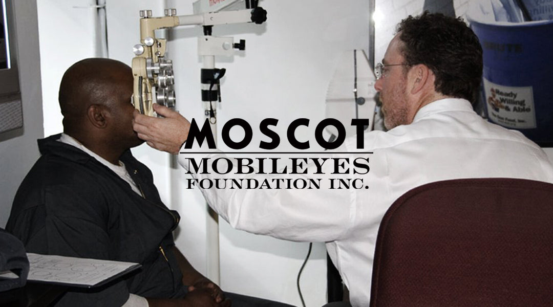 Moscot mobile eyes foundation, Dr. Harvey Moscot helping paitents