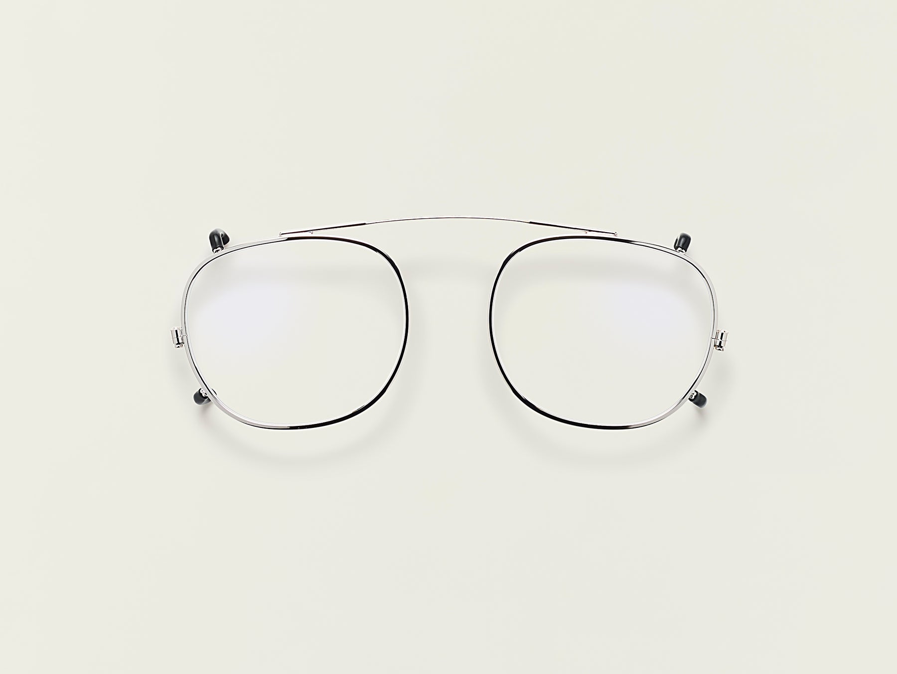 The CLIPTOSH in Silver with Blue Protect Lenses