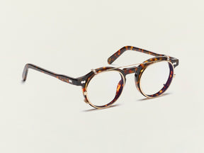 The CLIPZEN in Gold with Blue Protect Lenses