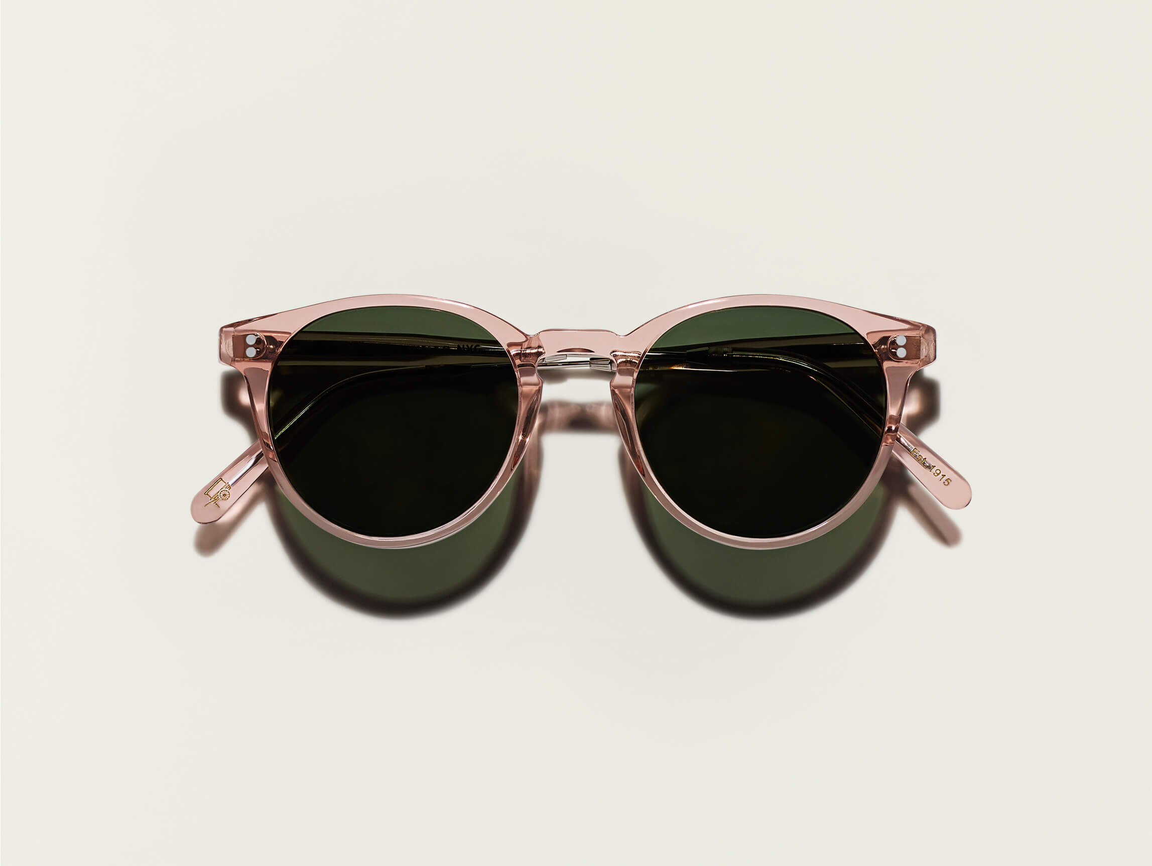 The GOLDA SUN in Burnt Rose/Silver with G-15 Glass Lenses
