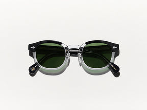 The LEMTOSH SUN with Metal Nose Pads in Black/Crystal with G-15 Glass Lenses