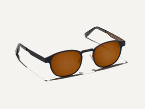 The LEMTOSH-T SUN in Navy/Beige with Brown Lenses