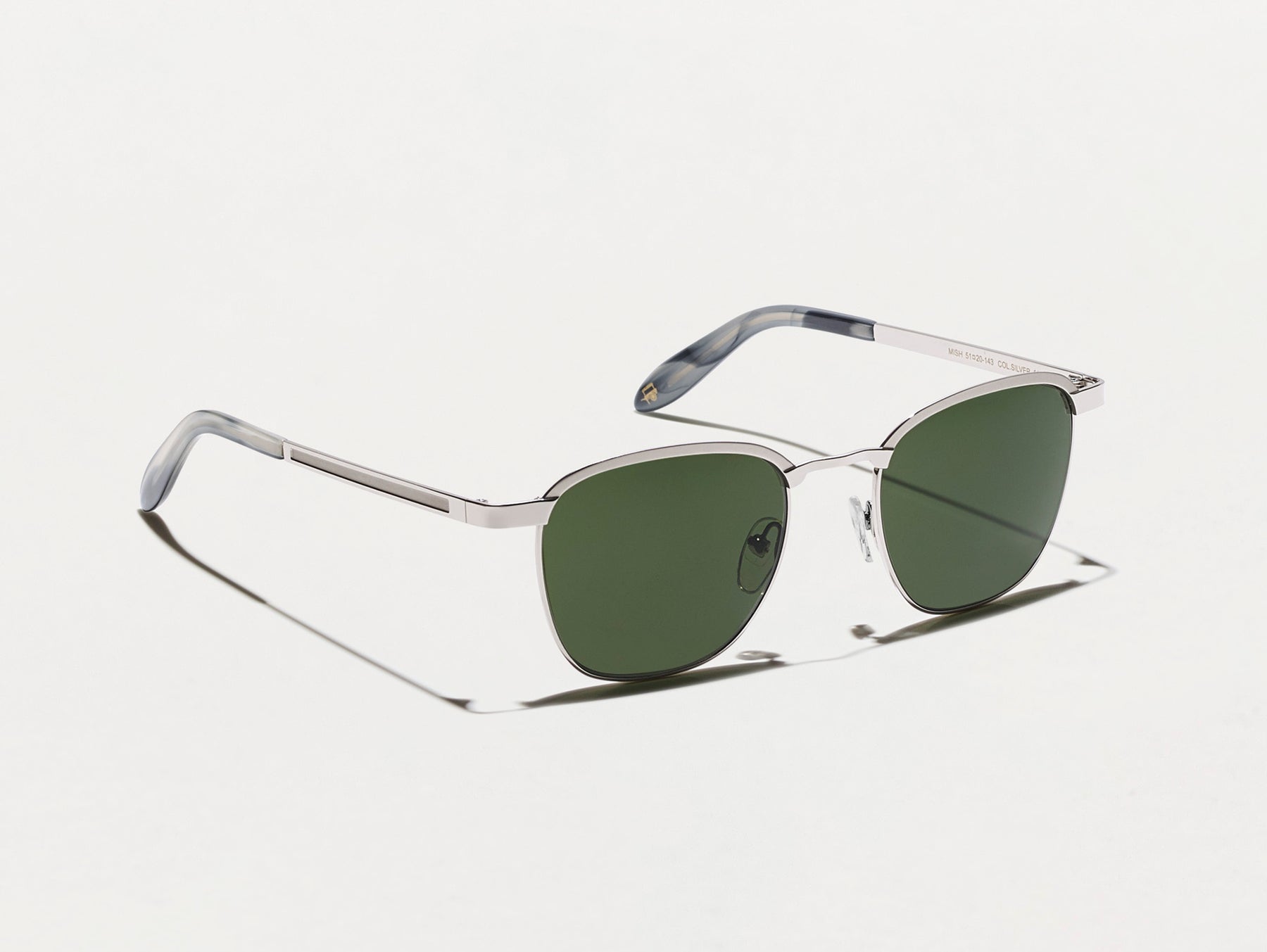 The MISH SUN in Silver with G-15 Glass Lenses
