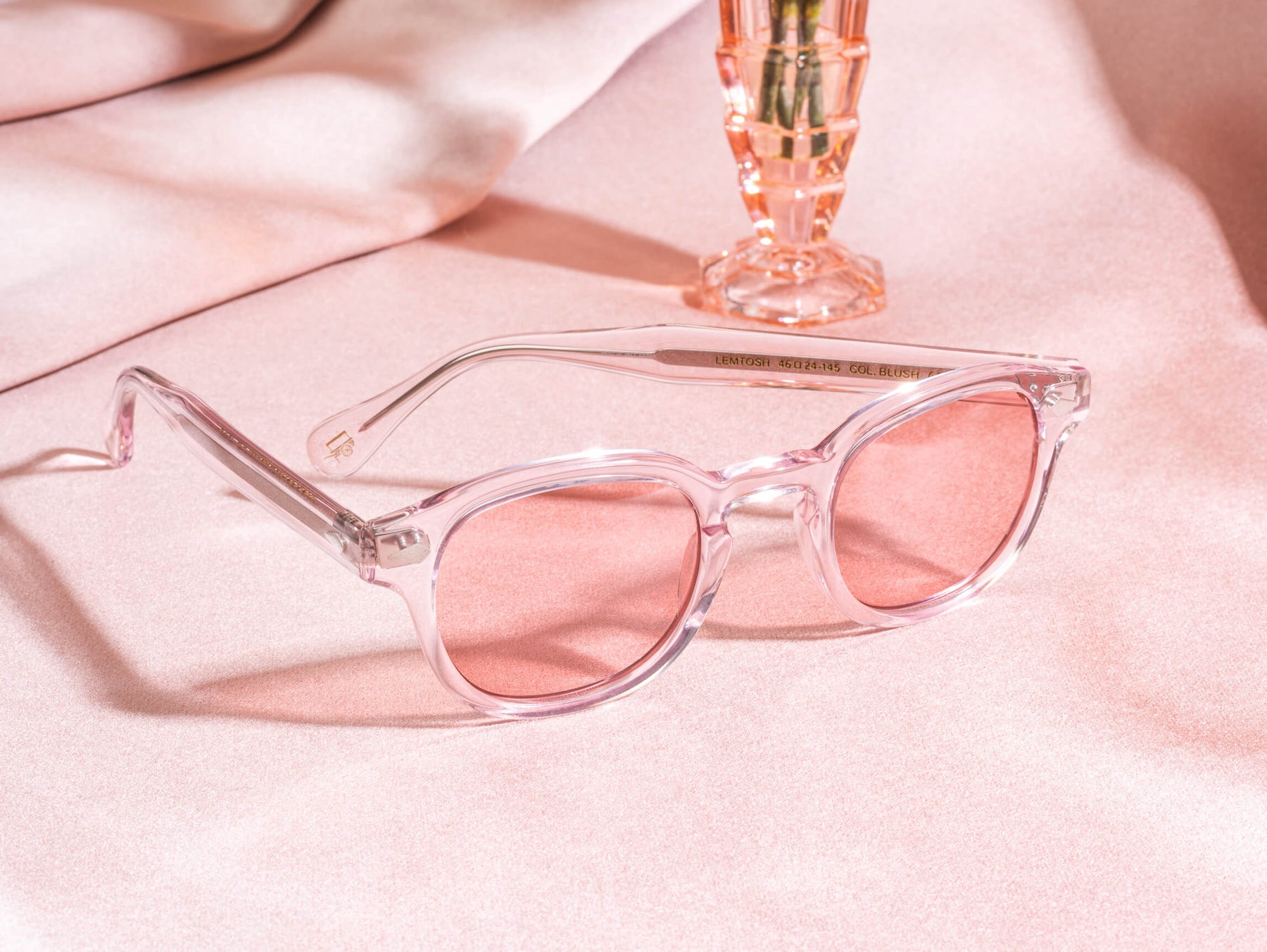 The LEMTOSH in Blush with New York Rose Tinted Lenses