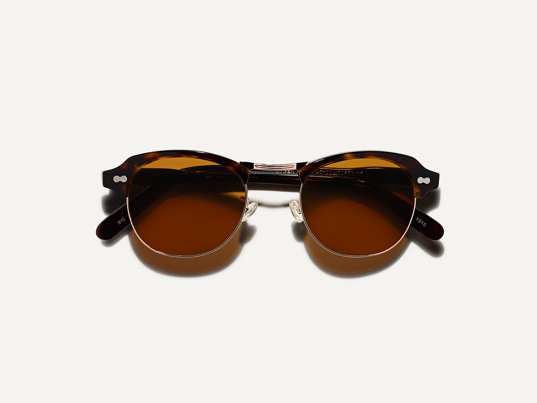 The OYGEN SUN in Tortoise/Gold with Cosmitan Brown Glass Lenses