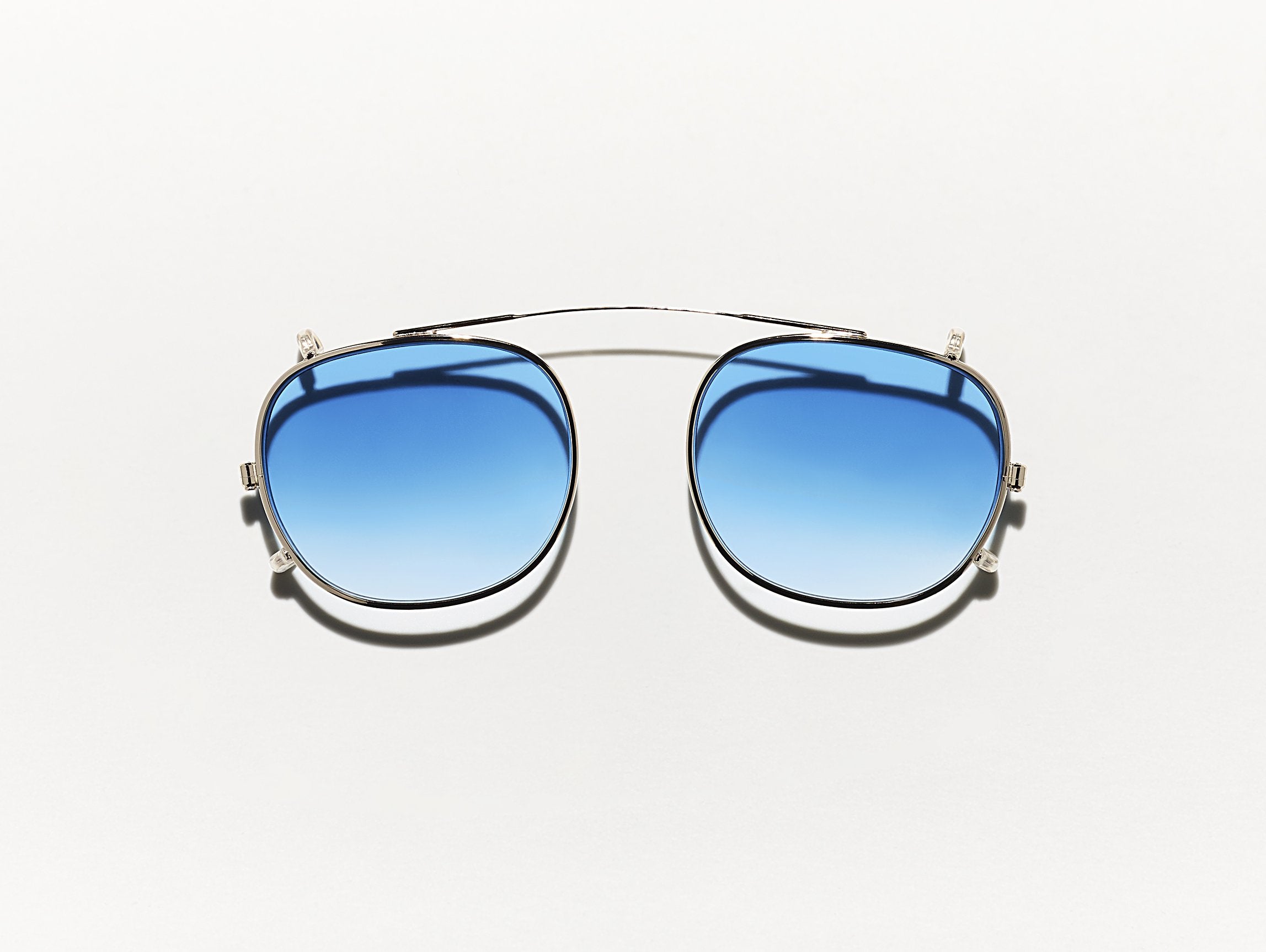 #color_broadway blue fade  | The CLIPTOSH in Gold with Broadway Blue Fade Tinted Lenses