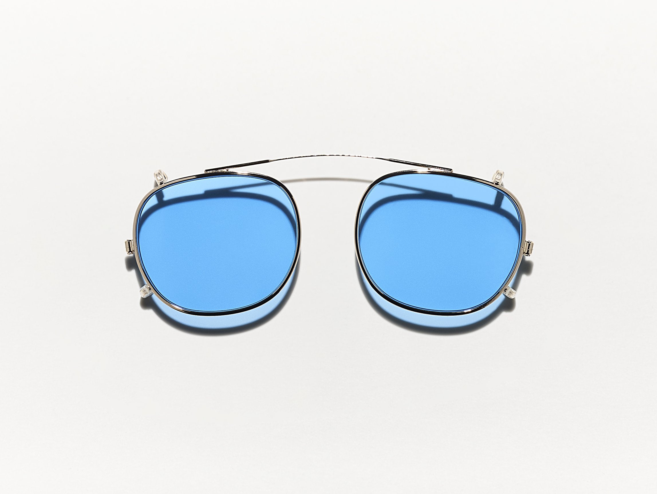 The CLIPTOSH in Gold with Celebrity Blue Tinted Lenses