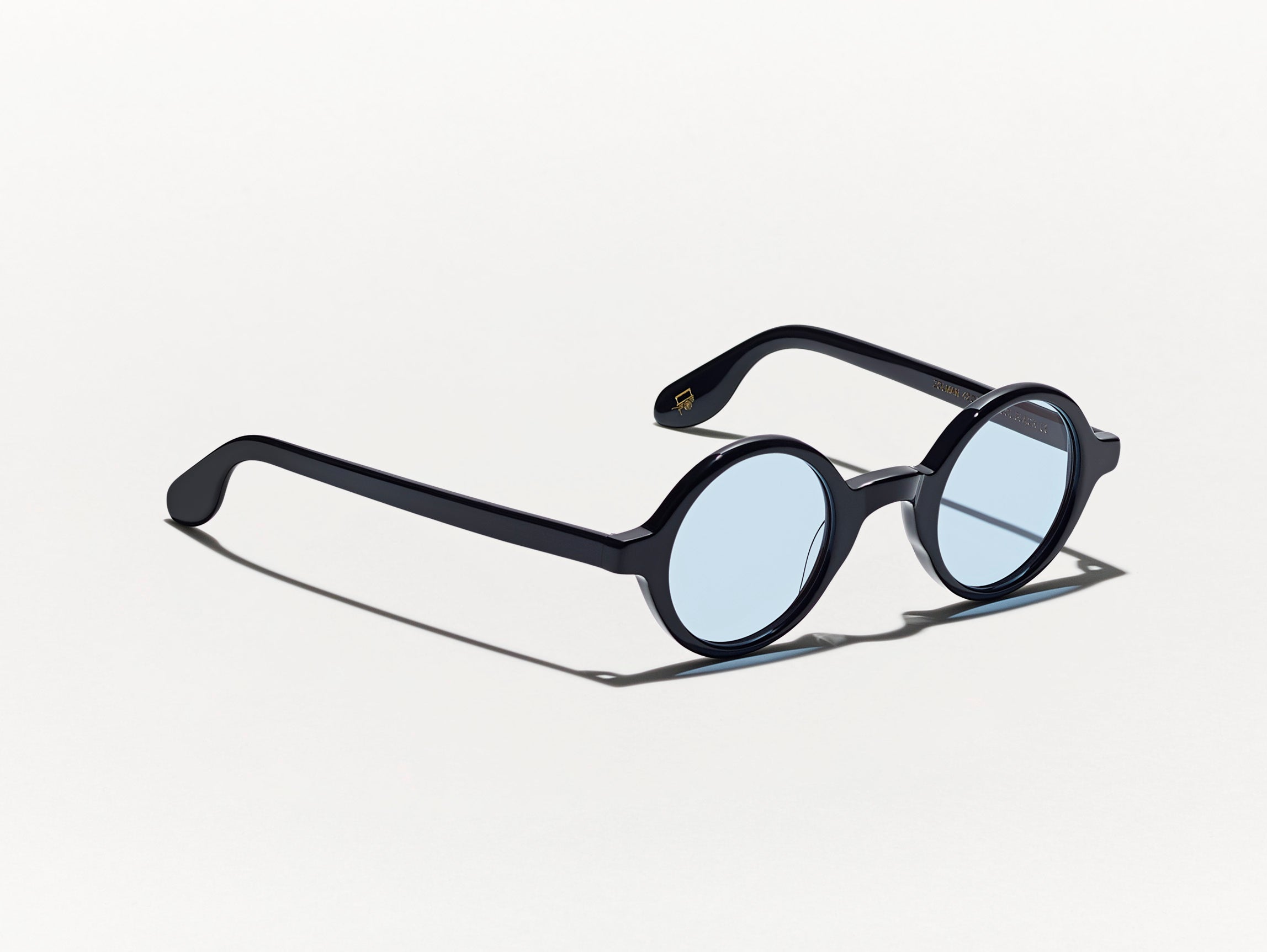 #color_bel air blue | The ZOLMAN in Black with Bel Air Blue Tinted Lenses