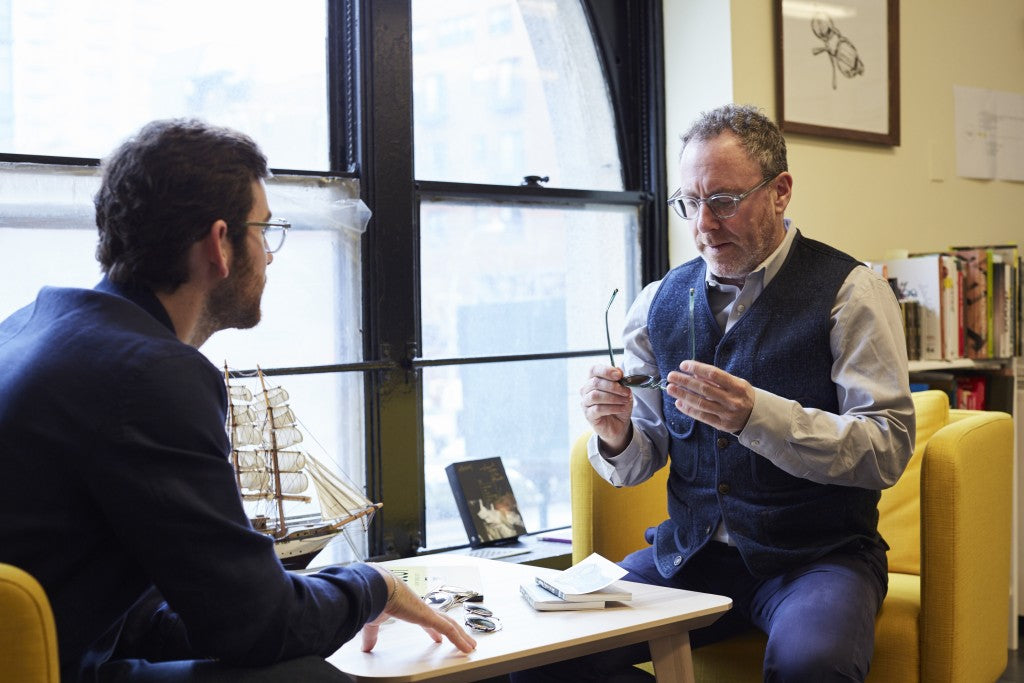 The Window features Harvey and Zack at the MOSCOT Office