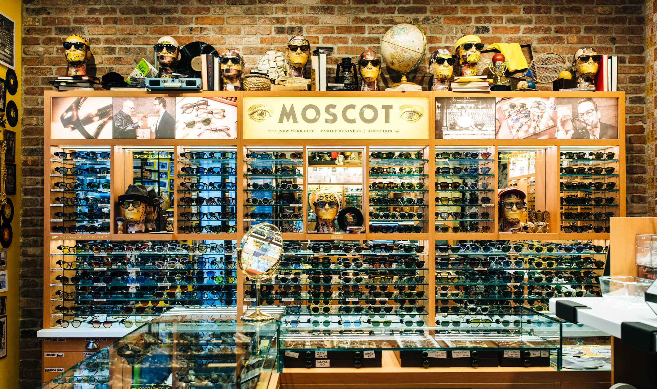 The MOSCOT Geary Shop interior