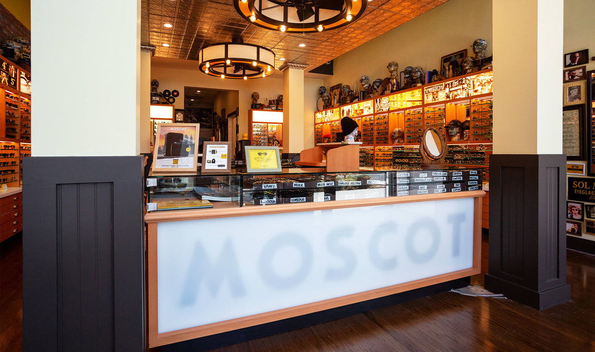 The MOSCOT Melrose Shop interior