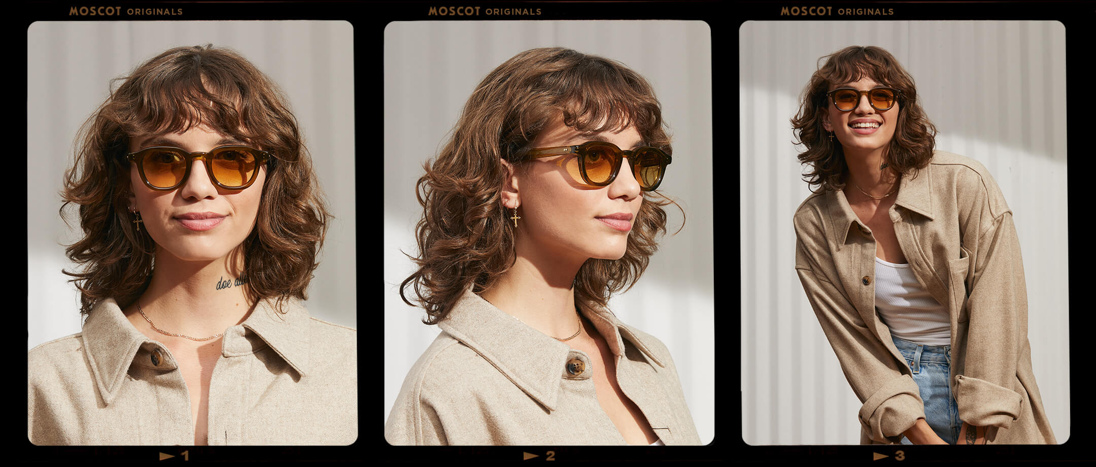 MOSCOT DAHVEN オリーブ Brown 44-24 DAHVEN POLYCHROME OLIVE | Tinted Glasses – MOSCOT NYC SINCE 1915