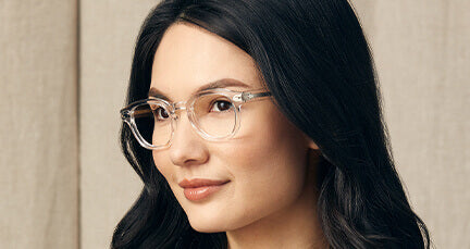 Model is wearing The LEMTOSH in Crystal