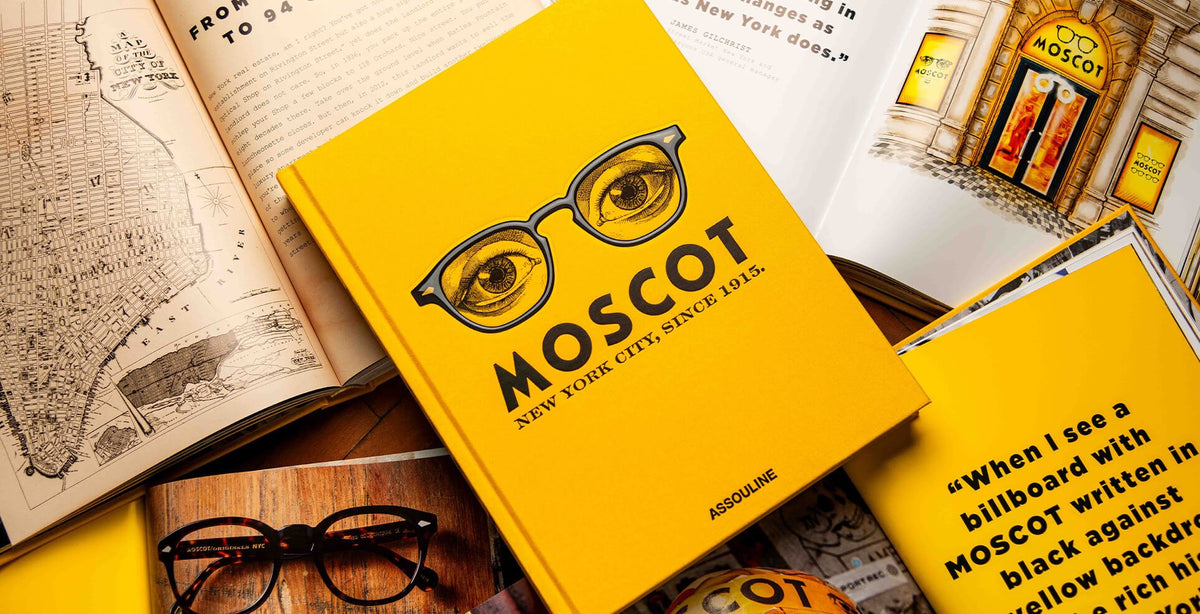 Official image for MOSCOT 110th-anniversary collaborations with Assouline and Todd Snyder