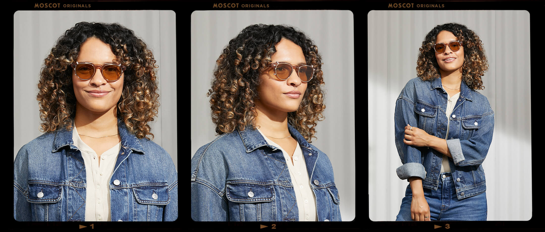 MAYDELA CLIP GOLD WITH CUSTOM MADE TINTS™ – MOSCOT NYC SINCE 1915