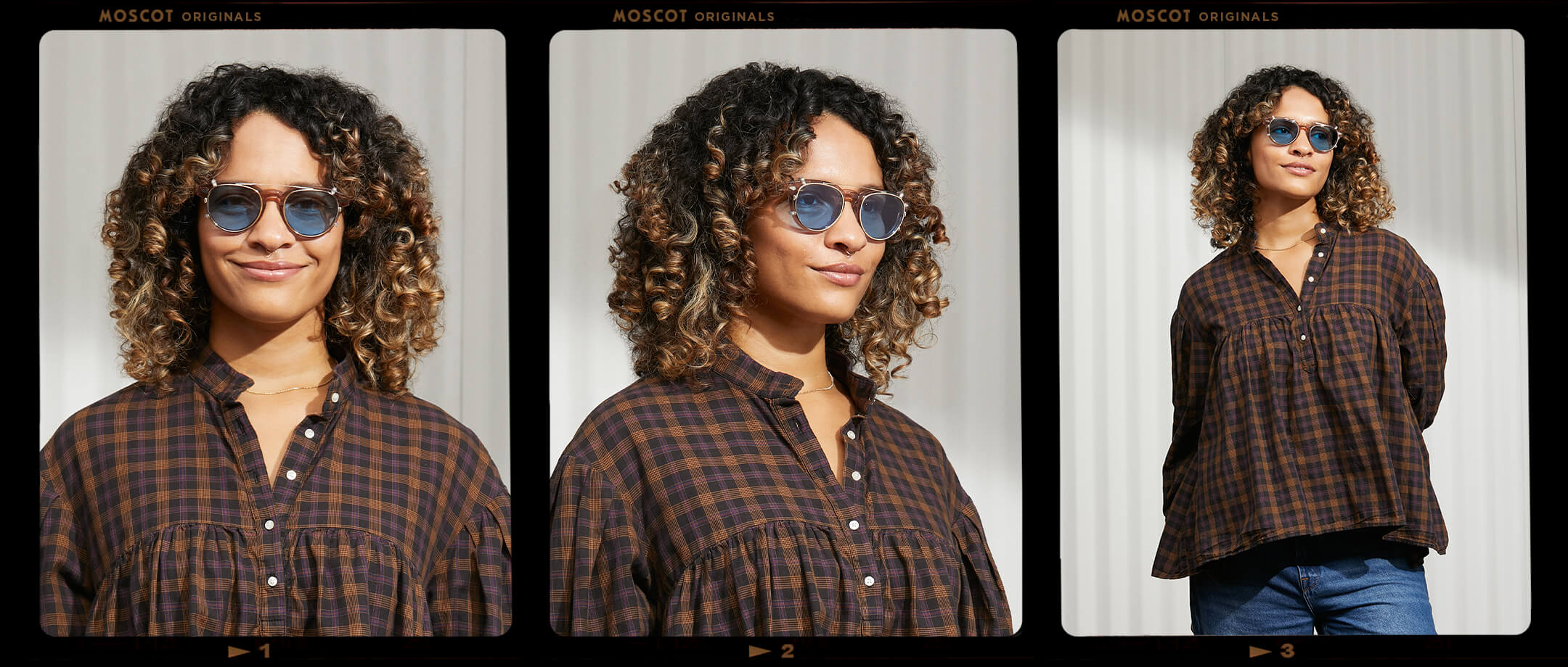 MAYDELA CLIP GOLD WITH CUSTOM MADE TINTS™ – MOSCOT NYC SINCE 1915