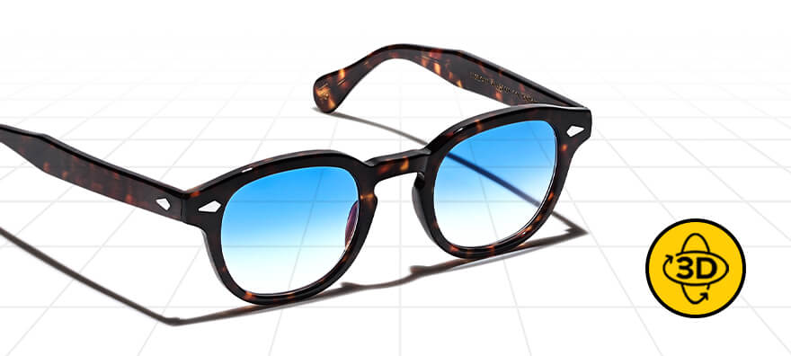 Try-on styles like The LEMTOSH Tortoise with Custom Made Tints with Virtual Try-On!