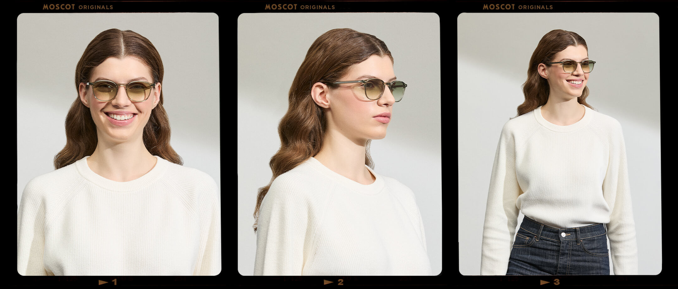 Model is wearing The ARTHUR in Sage in size 51 with G-15 Fade Tinted Lenses