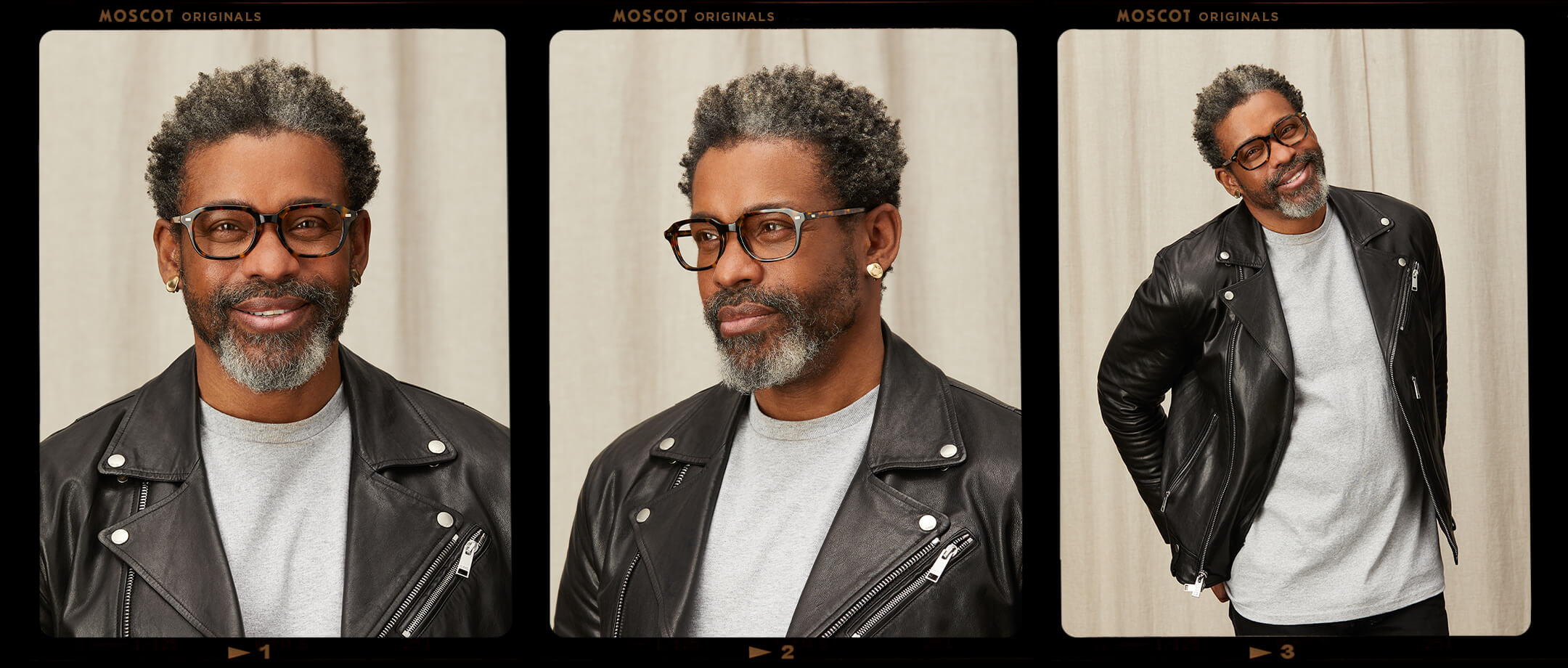 Model is wearing The GATKES in size 52 in Tortoise