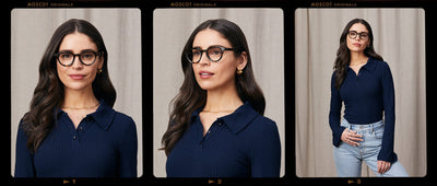 Model is wearing The BAITSIM in size 48 in Tortoise
