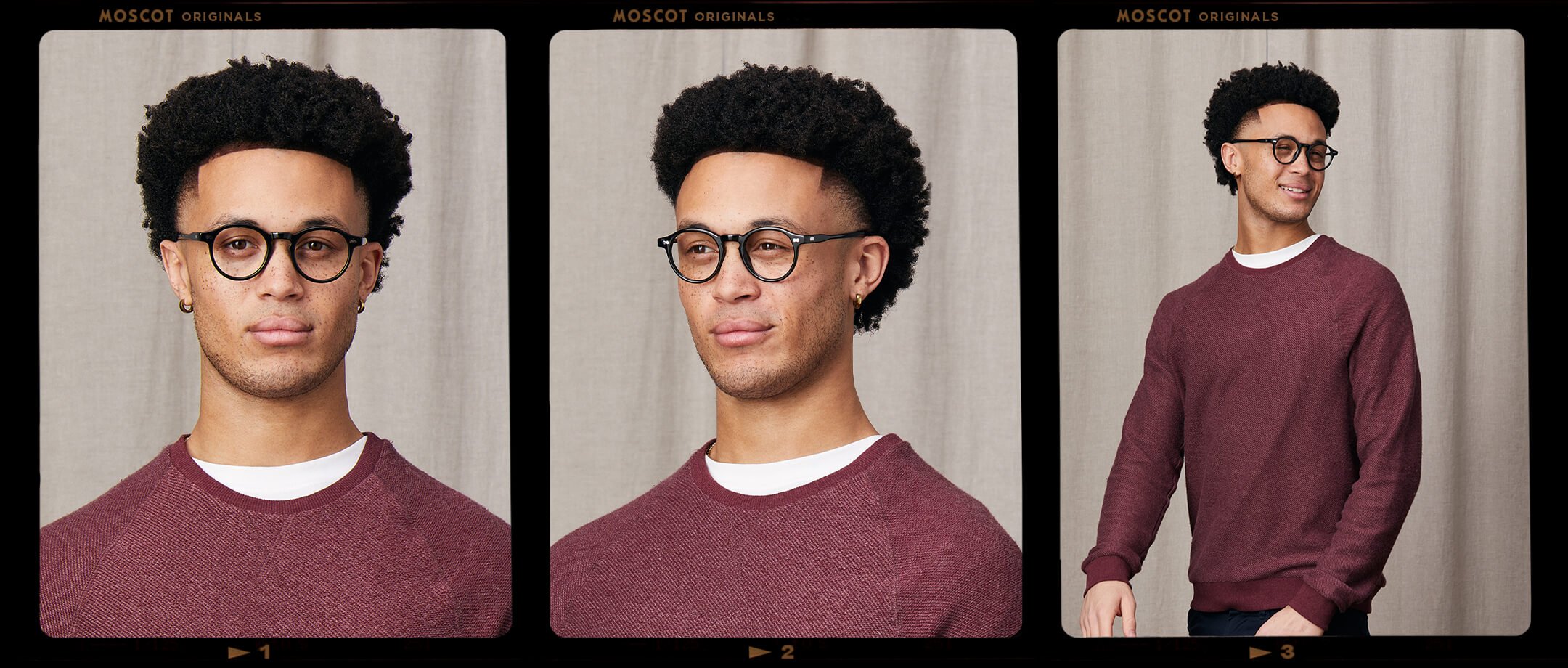 【MOSCOT】MILTZEN マットブラック（パープル） Moscot - Miltzen Black with Custom Made Tints™ - Westside Sunset