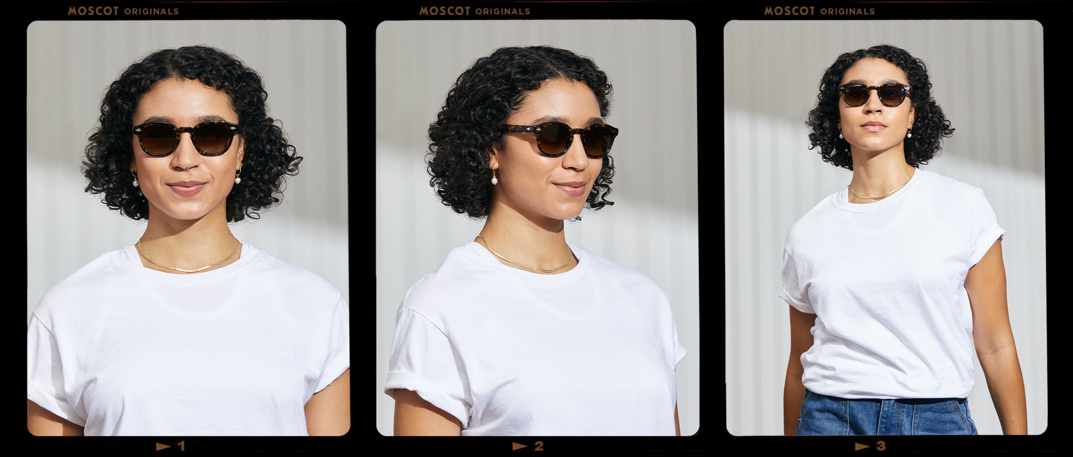 Model is wearing The LEMTOSH SPORT in Tortoise in size 49 with Amber Polarized Nylon Lenses