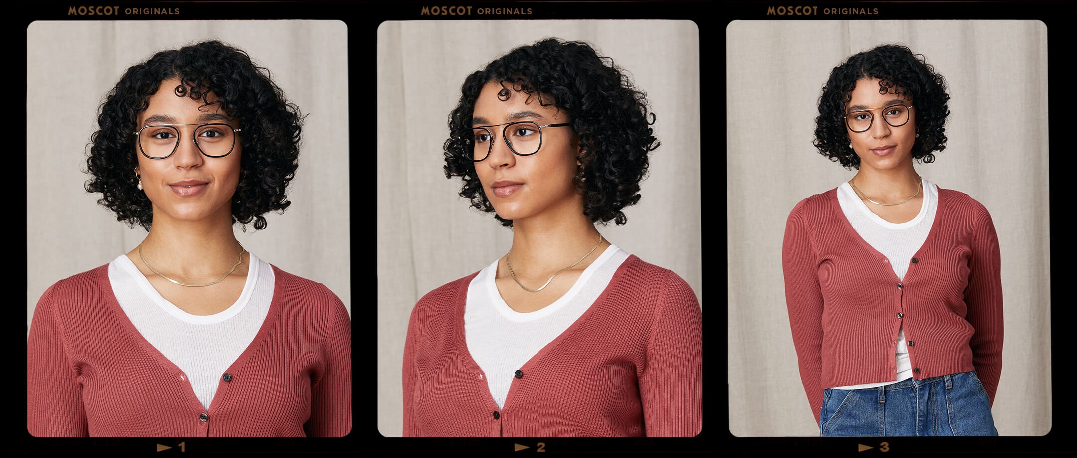 Model is wearing The FANAGLE in size 53 in Black/Silver