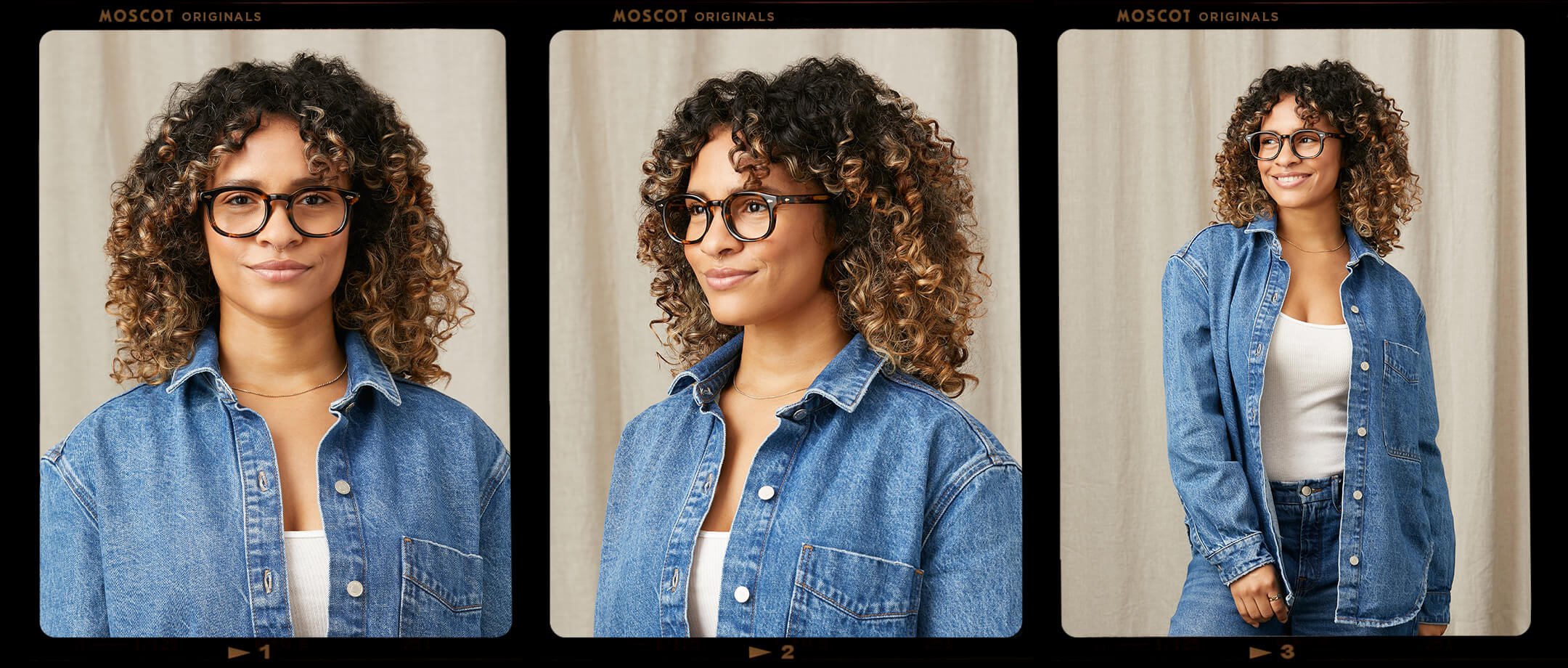 Model is wearing The MEKLER in size 49 in Classic Havana