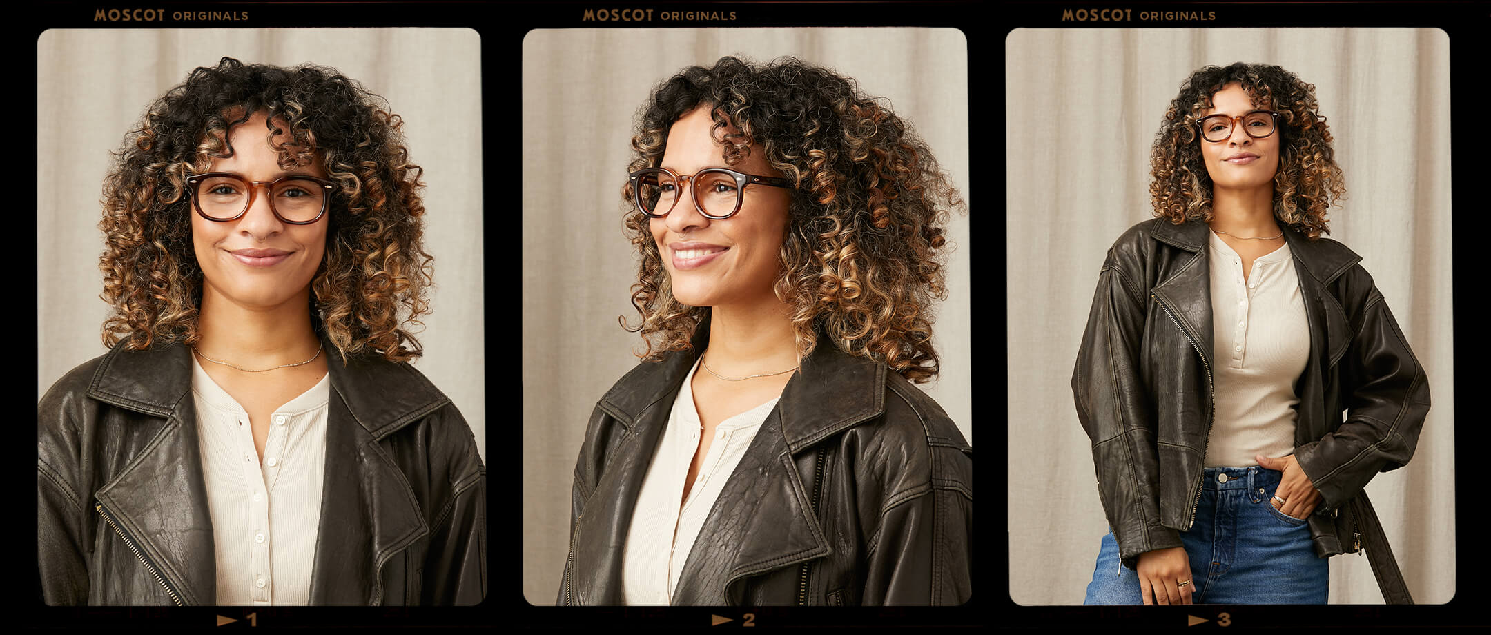 Model is wearing The MEKLER in size 49 in Tobacco