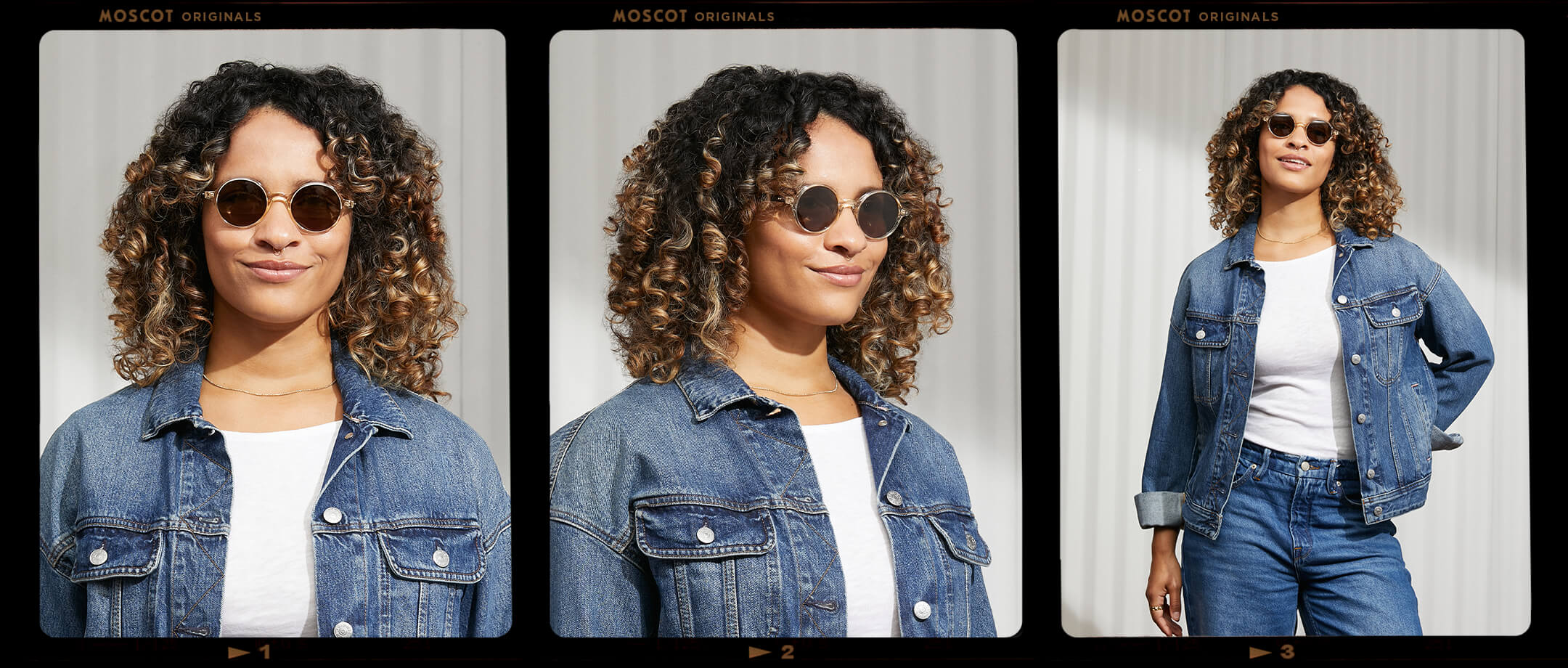 Model is wearing The SCOOCH SUN in Flesh/Tortoise in size 46 with G-15 Lenses