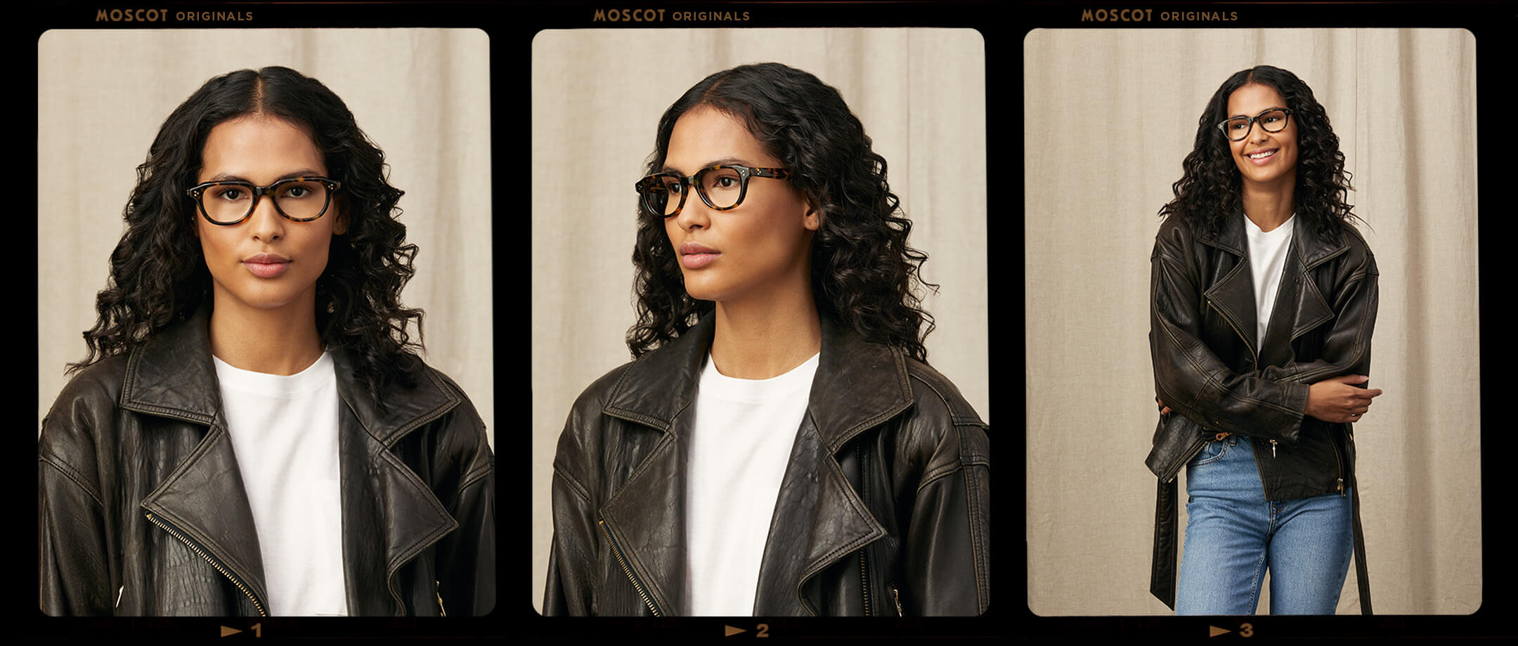 Model is wearing The GOOLAH in size 50 in Tortoise