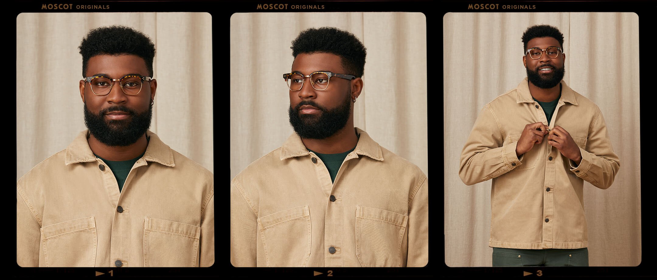 Model is wearing The TINIF in size 48 in Tortoise/Gold