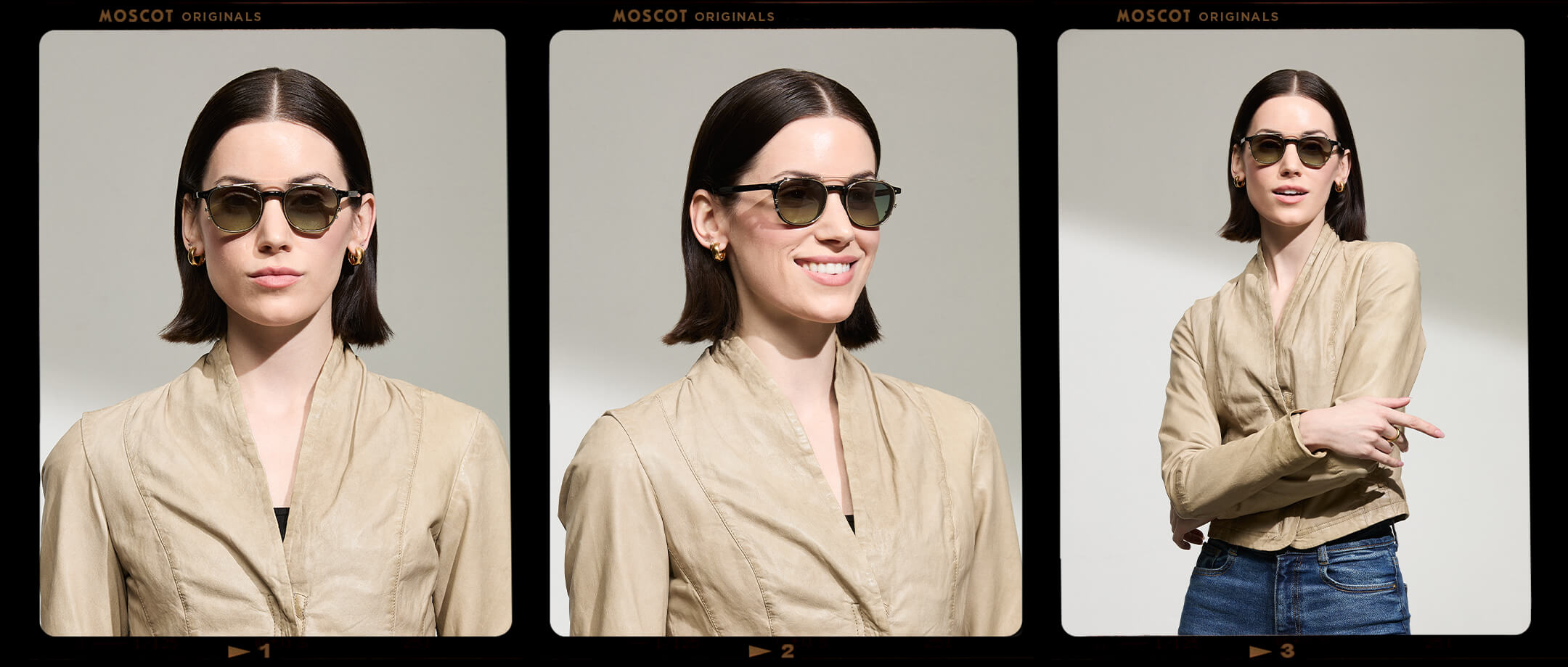 ARTHUR CLIP GOLD WITH CUSTOM MADE TINTS™ – MOSCOT NYC SINCE 1915