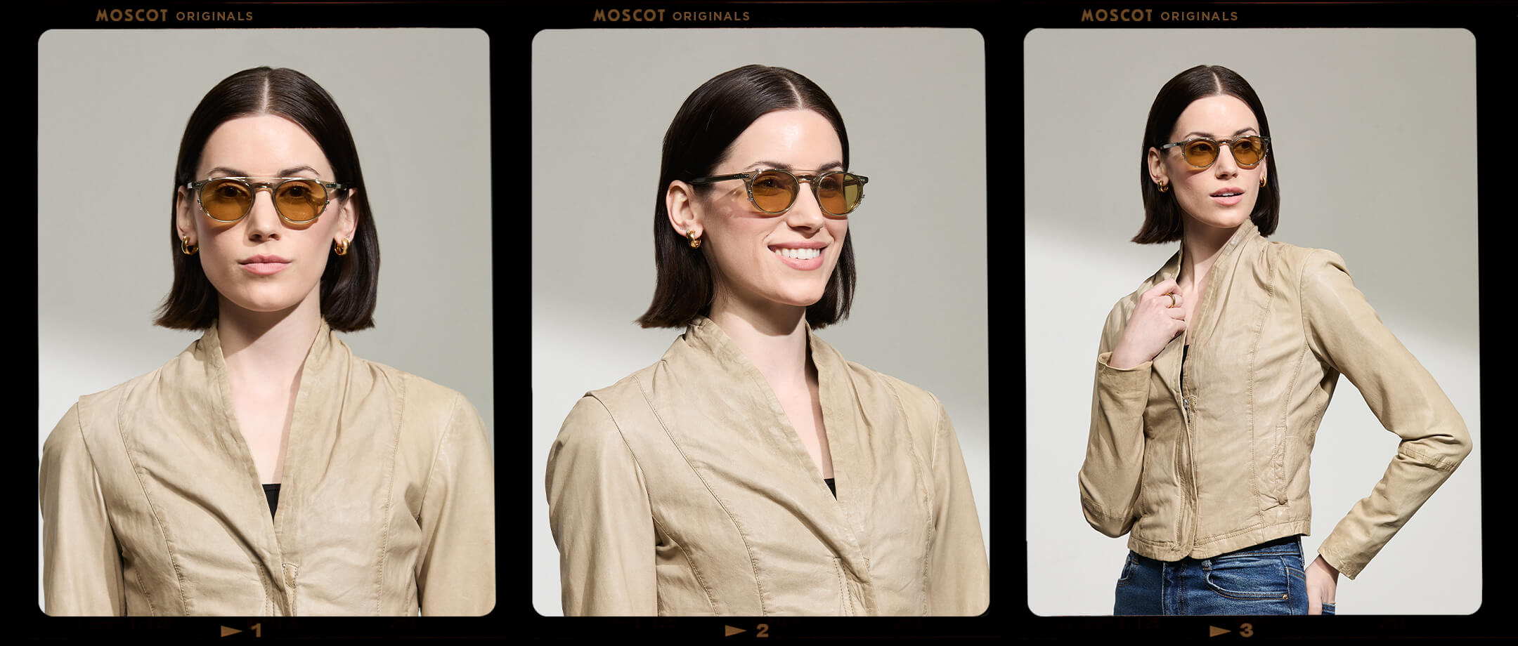 FRANKIE CLIP GOLD WITH CUSTOM MADE TINTS™ – MOSCOT NYC SINCE 1915