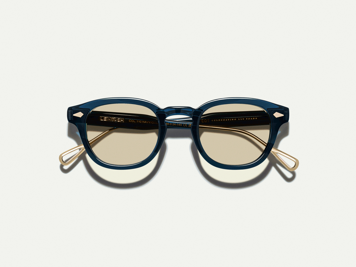 The LEMTOSH-TT 110 Navy/Gold with BROWN+