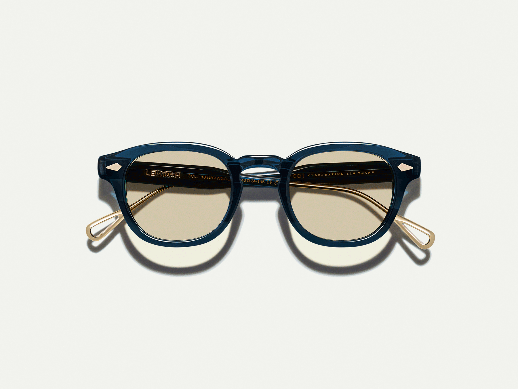 The LEMTOSH-TT 110 Navy/Gold with BROWN+