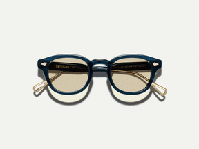The LEMTOSH-TT 110 Navy/Gold with BROWN+
