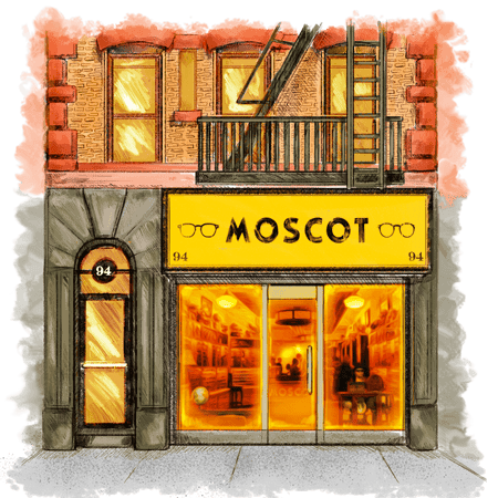 The MOSCOT Lower East Side Shop at 94 Orchard St.