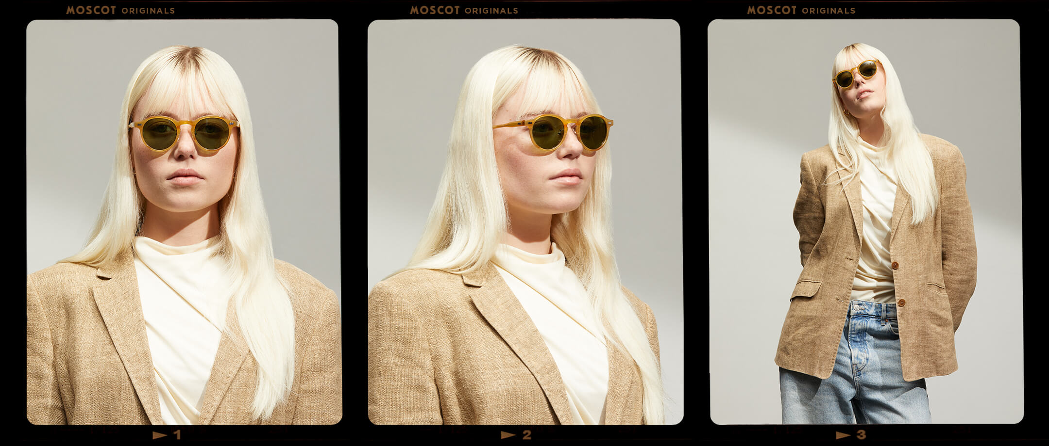 MILTZEN SUN w/ Metal Nose Pads | Round Sunglasses – MOSCOT NYC