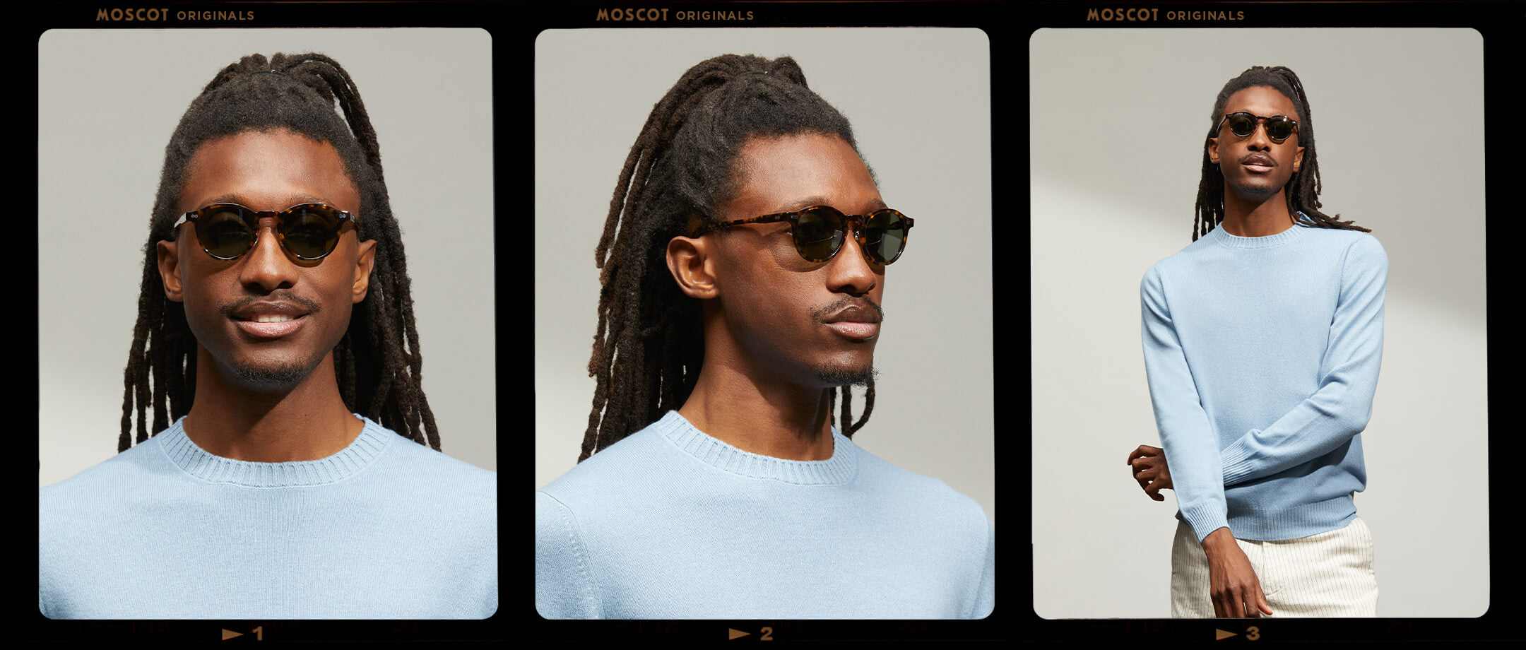 MILTZEN SUN w/ Metal Nose Pads | Round Sunglasses – MOSCOT NYC