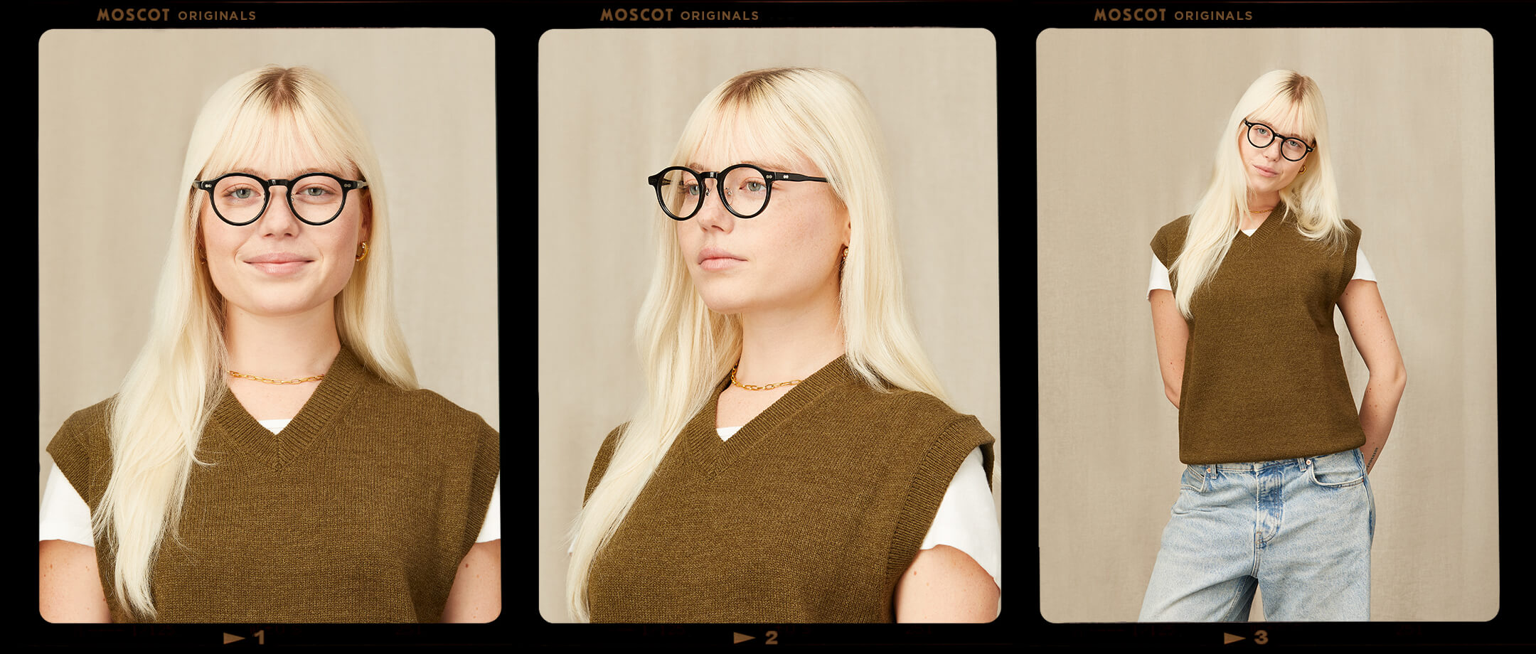 MILTZEN W/ Metal Nose Pads | Round Glasses – MOSCOT NYC SINCE 1915