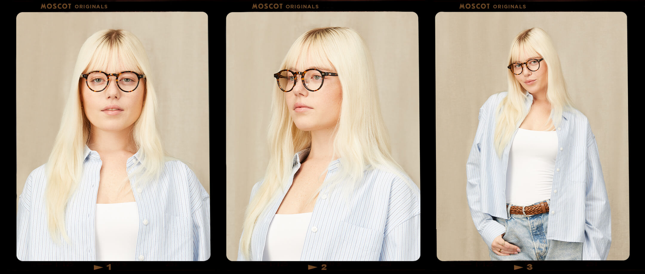 MILTZEN W/ Metal Nose Pads | Round Glasses – MOSCOT NYC SINCE 1915