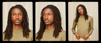 Model is wearing The UTZ in size 47 in Antique Gold