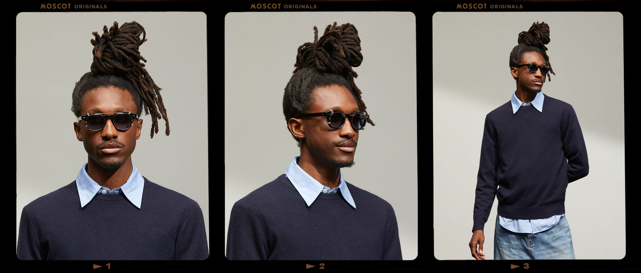 DOLT CLIP GOLD WITH CUSTOM MADE TINTS™ – MOSCOT NYC SINCE 1915