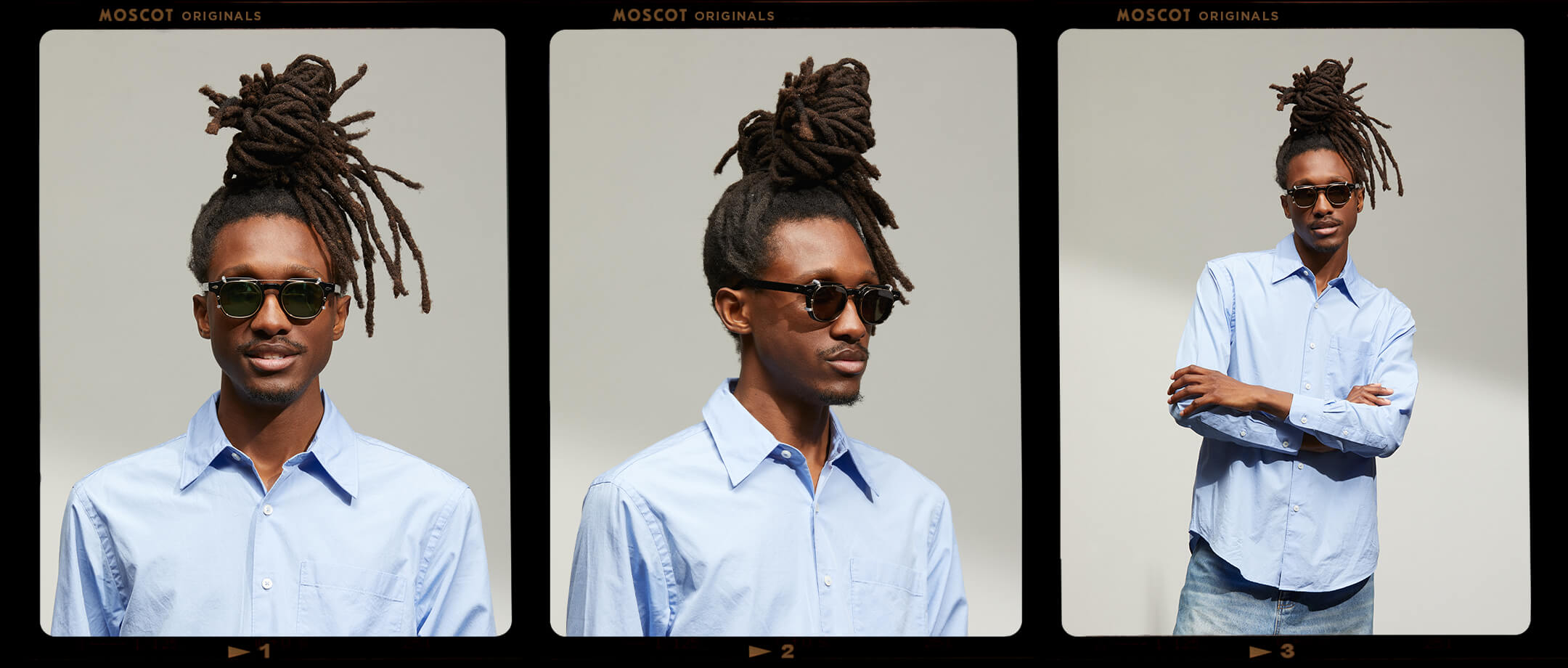 DOLT CLIP GOLD WITH CUSTOM MADE TINTS™ – MOSCOT NYC SINCE 1915