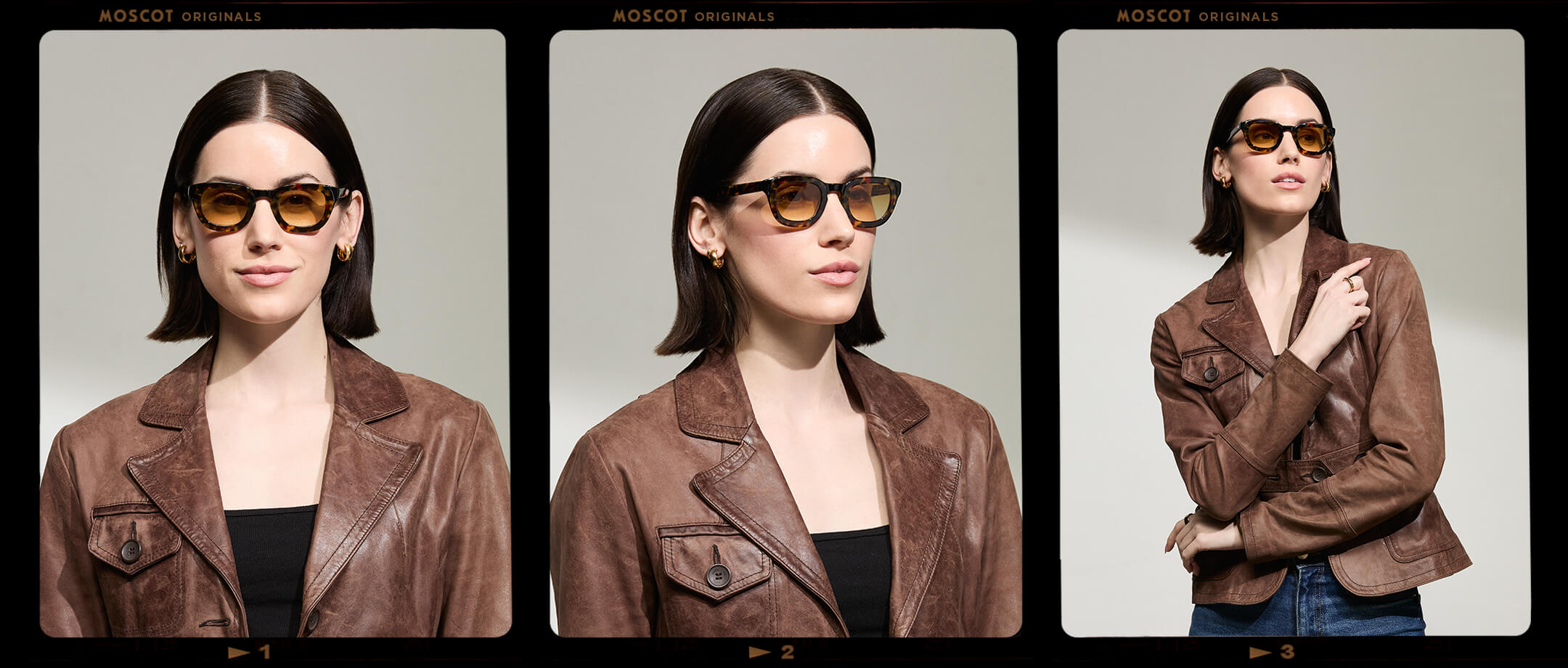 TELENA TORTOISE/BLACK WITH CUSTOM MADE TINTS™ – MOSCOT NYC SINCE 1915