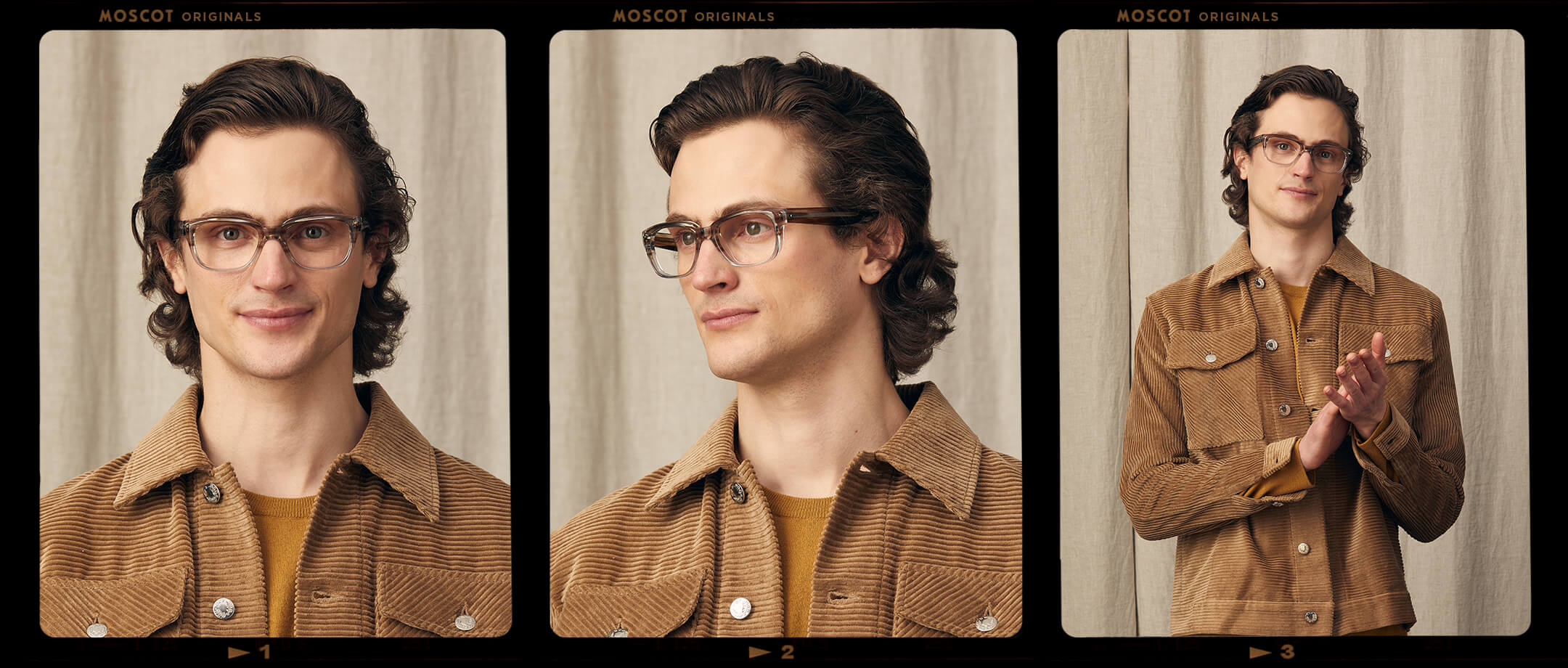 Model is wearing The ZINDIK in size 51 in Brown Smoke